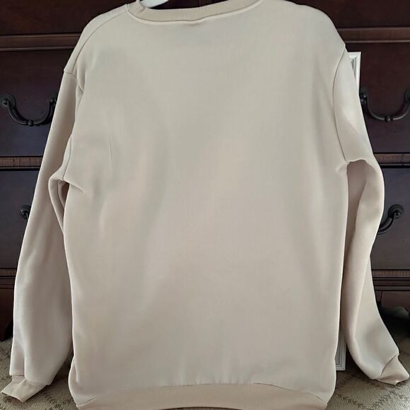 Gildan Ivory "It's Fine, I'm Fine .." cotton crew neck sweatshirt NWOT XL - Picture 4 of 10